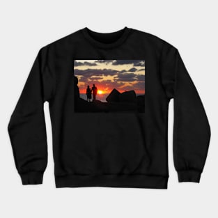 Sunset in the port of Jaffa, Israel Crewneck Sweatshirt